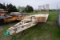 2001 E-P Tandem Axle HD Flatbed Trailer, VIN #1EP3P30211100593, 24' Length, Steel Deck, Steel Ramps,