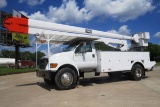 2000 Ford Model F-750 Hydraulic Bucket Truck, VIN# 3FDXF75H2YMA12630, Cummins 5.9 Liter Turbo Diesel