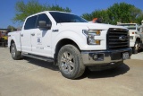 2015 Ford Model F-150 XLT Super Crew Pickup, VN# 1FTFWIEG4FKE30325, 48,470 Act. Miles, 3.6 Liter