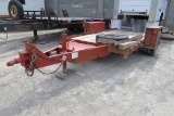 1985 Belshe Model ONG Single Axle Tilt Deck Flatbed Equipment Tag Trailer, VIN#7286, 12’ Wood Deck, 