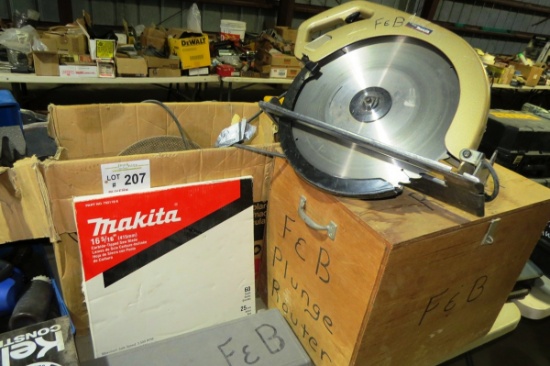 Makita Model 5402-A Electric Concrete Saw, 16 5/16" Blade, 115V.