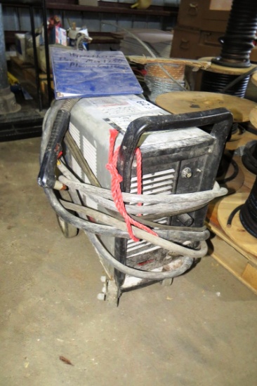 Hypertherm Power Max 1250 Portable Plasma Cutter, SN #1250-017602, Leads on Cart.