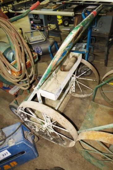 Cart for Acetylene Torch Sets with Heavy Duty Wheels.