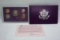 1992 US Mint Proof Set with Protective Sleeve & Certificate of Authenticity