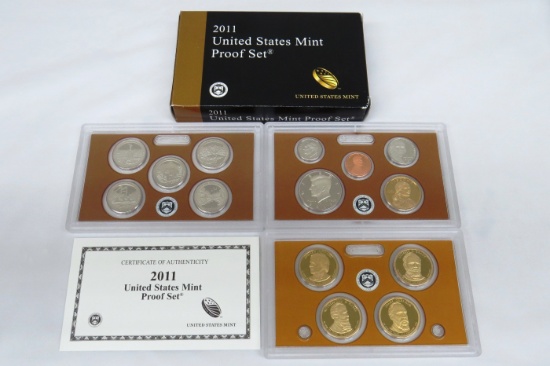 2011 S-Proof US Mint Proof Set with Original Box & Certificate of Authentic