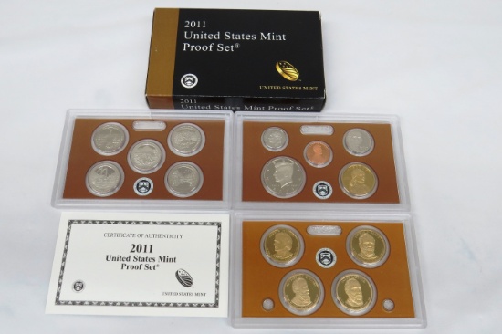 2011 S-Proof US Mint Proof Set with Original Box & Certificate of Authentic