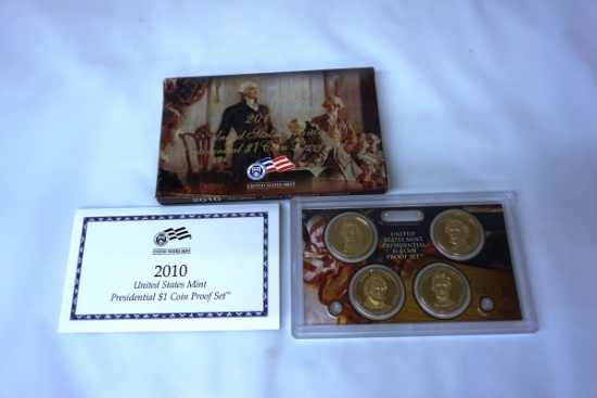 2010 US Mint Presidential $1 Coin Proof Set.