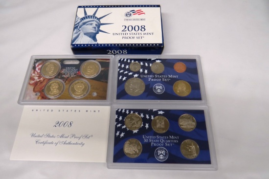 2008 S-Proof US Mint Proof Set with Original Box & Certificate of Authentic