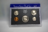 1972 US Mint Proof Set with Protective Sleeve.