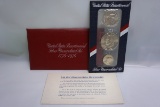 1776-1976 US Bicentennial Silver Uncirculated Set - Plastic still sealed, F
