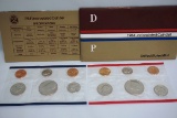 1984-P & D Uncirculated Coin Sets in Original Wrapping with Original Envelo