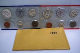 1959-P & D Uncirculated Coin Sets in Original Wrapping & Envelope.