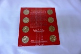 Set of 8 2011 Uncirculated Presidential $1 Coins.