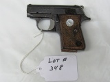 Colt Model Junior Colt Semi-Auto Pistol, SN# 41840CC, .25 Caliber, 6-Shot Clip, Heavy Rust.