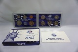 2002 US Mint Proof Set with Box & Certificate of Authenticity.