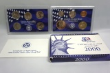 2000 US Mint Proof Set with Box & Certificate of Authenticity (1 Plastic Ca