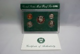 1998 US Mint Proof Set with Protective Sleeve & Certificate of Authenticity