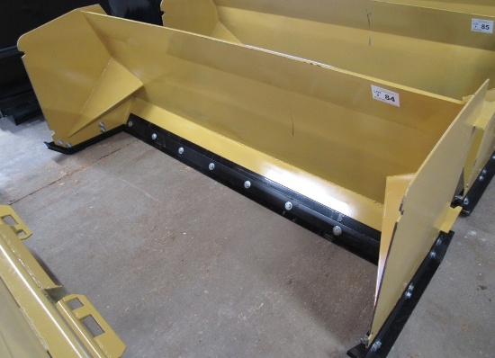 New/Unused 93" Heavy Duty Snow Pusher Attachment for Skidloaders.