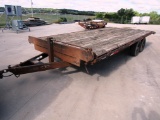 2000 Childers 20' Tandem Axle Flatbed Tag Trailer, VIN# 5DRD02029YL000206, 102