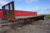 2001 Great Dane Model 45' Platform Tandem Dual Axle Flatbed Trailer, VIN# 1GRDM90261M023701, Wood &