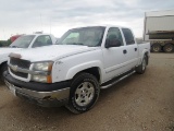 2004 Chevy Silverado 4x4 1500 Crew Cab Pickup, VIN 2GCEK13T841394949, 5.3Liter Gas Engine, Automatic