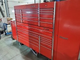 Snap-On 12-Drawer Locking Tool Chest on Wheels with Matching 15-Drawer Snap-On Tool Box, Matching