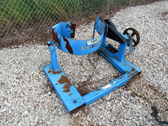 Morse Model 285A-HD Forklift Barrel Tipper, 1,500lb. Capacity, SN# 0815 (It