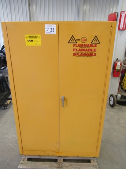 Lyon 2-Door Locking Flammable Liquid Storage Cabinet with (2) Interior Shel