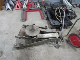 Gray Heavy Duty Truck Transmission Jack.