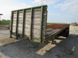 Strick 28’ Tandem Axle Flatbed Trailer, Heavy Duty Military Specs, Spring Suspension, 11:00-20 Milit