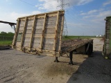 Strick 28’ Tandem Axle Flatbed Trailer, Heavy Duty Military Specs, Spring Suspension, 11:00-20 Milit