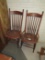 (2) Matching Antique Oak Chairs (2 x Money).