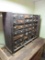 Antique Solid Wood (Oak) Bolt & Fastener Cabinet, 41 Drawers (1 Missing), I