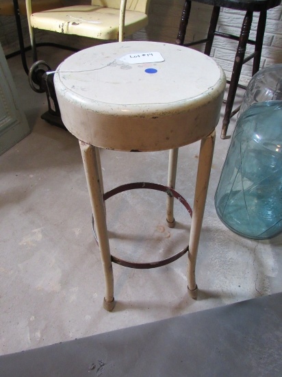 Metal Ice Cream Parlor Stool.