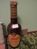 Lord Calvert Reserve Glass Oversized Whiskey Bottle with Original Cork Top