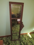 Antique 3-Section Mirror with Ornate Frame.