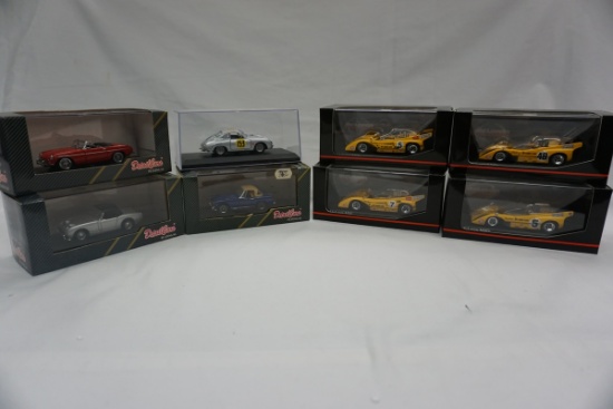 (8) 1:43 Scale Models in Boxes: (4) McLaren M8F & M8D; (4) Detail Cars - Po