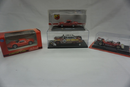 (4) Various Brands 1:43 Scale Models in Boxes: Ferrari 312T2, Junior Line P