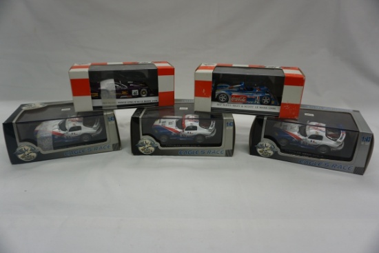 (5) 1:43 Scale Models in Boxes: (3) Eagle's Race Chrysler Viper GTS-R & (2)