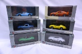 (6) High Speed Brand 1:43 Scale Models in Boxes: (5) Porsche (904, 916 Coup