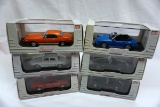 (6) Legend Series 1:43 Scale Models in Boxes: Mercury Cougar, Renault Dauph