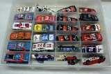 Clear Storage Box of 1:64 Scale Matchbox Type Cars - Nascar.