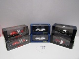 (6) Various Brands 1:43 Scale Models in Boxes: Sunbeam Alpine, (2) Maserati