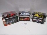 (6) Spark 1:43 Scale Models in Boxes: (3) Porsche, (2) Mazda, Marcos.