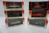 (6) Kyosho Brand 1:43 Scale Models in Boxes: Datsun 240Z, Lotus Elan, Shelb