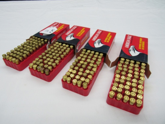 (4) Boxes of American Eagle 9mm Luger Automatic Pistol Ammo, 115 Grain Full