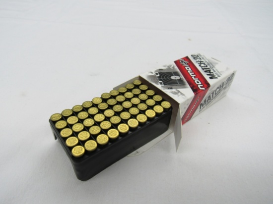 (1) Box of Norma USA Match-22 Elite Match Grade .22 Caliber LR Bullets, 40-