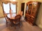 Stanley Furniture Co. Formal Dining Room Set with Walnut Table & (2) Leaves, (2) Captains Chairs, (4