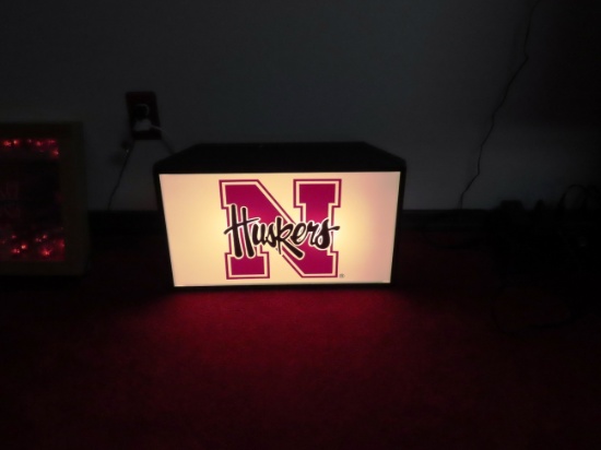 Huskers Lighted Logo.