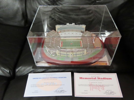 Danbury Mint Memorial Stadium Replica with Acrylic Case & Certificate of Authenticity.